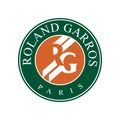 Realistic vector logo of the French Open. Roland Garros. Grand Slam Tennis Tournament