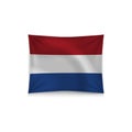 realistic vector Netherlands wave flag