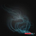Realistic Vector Smoke Isolated on Dark Background. Transparent Steam Waves for Hot Food and Drink. Fog or Mist Effect. EPS 10 Royalty Free Stock Photo