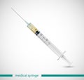 Realistic vector syringe isolated