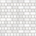 Realistic vector white English brick wall seamless pattern. Flat light grey wall texture. Simple grunge stone, textured Royalty Free Stock Photo