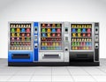 Realistic Vending Machines Front View