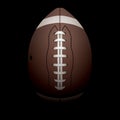 Realistic Vertical American Football Illustration Royalty Free Stock Photo