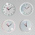 Realistic wall clock. Royalty Free Stock Photo