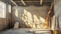 realistic wall under construction Royalty Free Stock Photo