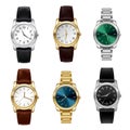 Realistic watches set Royalty Free Stock Photo