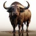 Realistic Water Buffalo Clipart With 3d Rendering Royalty Free Stock Photo