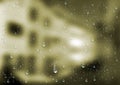 Realistic water droplets on the transparent window. Royalty Free Stock Photo