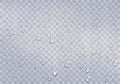 Realistic water droplets on the transparent window. Royalty Free Stock Photo