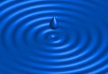 Realistic water ripple blue background