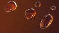 Realistic waterdrops on brown chaos background for modern design Royalty Free Stock Photo