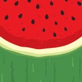 Realistic watermelon background