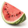 Realistic watermelon slice on transparent background Royalty Free Stock Photo