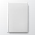 Realistic white book with a blank cover. Mock up of rotated book. Royalty Free Stock Photo