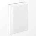 Realistic white book with a blank cover. Mock up of rotated book. Royalty Free Stock Photo