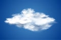 Vector realistic cloud on blue sky design Royalty Free Stock Photo