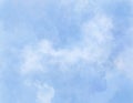 Realistic white cloud painting on blue sky background ep01