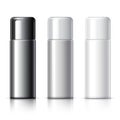 Realistic White Cosmetics bottle can Spray