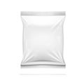 Realistic White Glossy Packaging Isolated On White