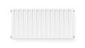 Realistic white heating radiator. Isolated vector illustration.