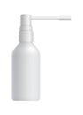 Realistic white medical spray bottle