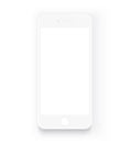 Realistic white mobile phone. Mock up smartphone Royalty Free Stock Photo