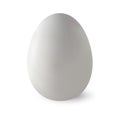 Realistic white ostrich egg with shadow.Vector illustration.
