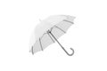 Realistic white umbrella mockup.