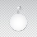 Realistic white wobler with transparent elements Royalty Free Stock Photo