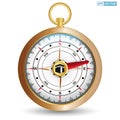 realistic wind compass for kabah direction or al haram mosque directional compass (translation text : kaba direction