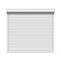 Realistic Window Roller Shutters Vector. Front View. Isolated