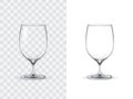 Realistic wine glasses