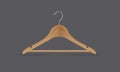 Wooden coat hanger