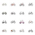 Realistic Working, Bmx, Training Vehicle And Other Vector Elements. Set Of Realistic Symbols Also Includes Cyclocros