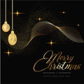 Realistics Christmas Background WithText Effects Royalty Free Stock Photo