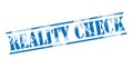 Reality check blue stamp