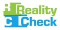 Reality Check Green Blue Abstract Stripes