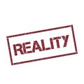 Reality rectangular stamp. Royalty Free Stock Photo