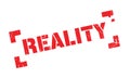 Reality rubber stamp Royalty Free Stock Photo