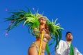 Reality Show stars in the Brazilian Carnaval Royalty Free Stock Photo