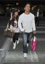 Reality star Snooki from Jersey Shore at LAX Royalty Free Stock Photo