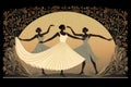 Graceful moonlit dancers, moving in perfect synchrony with the celestial rhythms - Generative AI