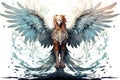 Loyal griffins, majestic creatures with the body of a lion and the wings of an eagle - Generative AI