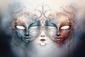 Mysterious moonstone masks, concealing identities and granting hidden powers - Generative AI