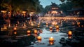 The realms of the living and the departed intertwine, Chinese Hungry Ghost Festival.