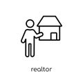 Realtor icon from Real estate collection.