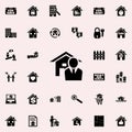 realtor icon. Real estate icons universal set for web and mobile Royalty Free Stock Photo
