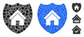 Realty Insurance Mosaic Icon of Circles