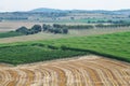 Reaped wheat fields in La Noguera Royalty Free Stock Photo