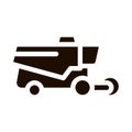 Reaping Harvester Vehicle Vector Icon